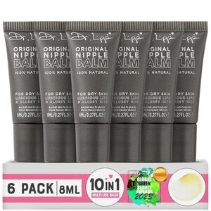 NWT - Dr. Lipp Original Nipple Balm 0.27 fl oz/8ml – 10-in-ONE 6-pack